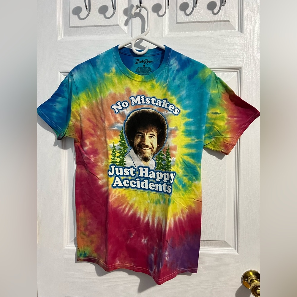 Men Bob Ross T shirt